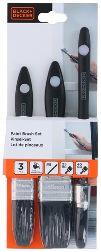 [871125224342] BLACK+DECKER Paint Brush Set Renovation