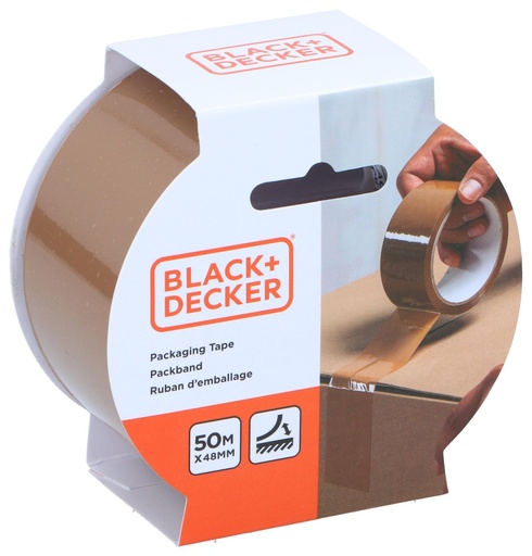 [871125223874] BLACK+DECKER Packing Tape 48mm x 50m Brown
