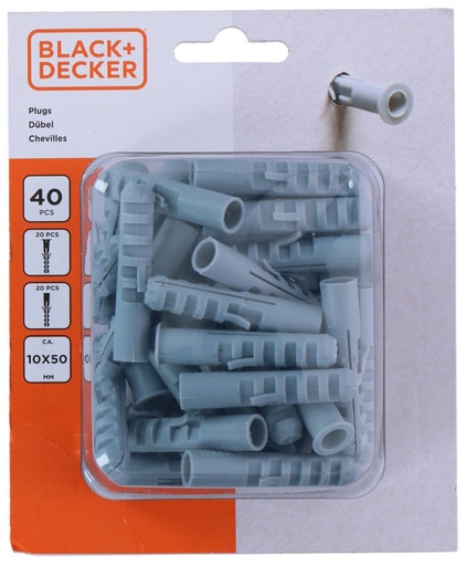 [871125223816] BLACK+DECKER Plugs 10x50mm