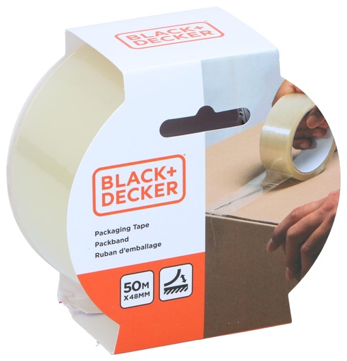 [871125223876] BLACK+DECKER Packing Tape 48mm x 50m Transparent