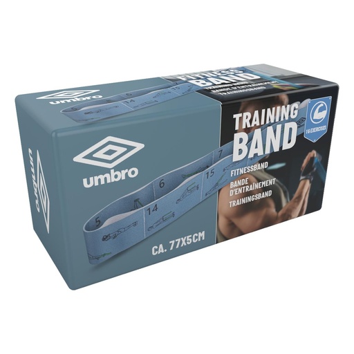 [871125226919] UMBRO Training Band 77x4.8cm With 16 Exercises