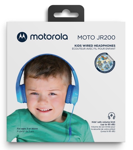[505537470992] MOTOROLA Kids Headphones MOTO JR200 Blue