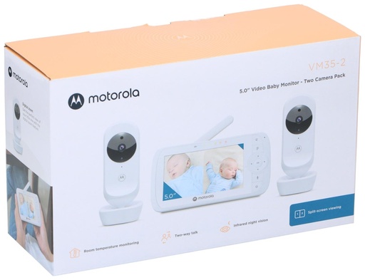 [505537471019] MOTOROLA Baby Monitor VM35-2 5 inch White