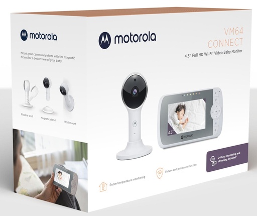 [505537471003] MOTOROLA Baby Monitor VM64 Connect with Camera - UK