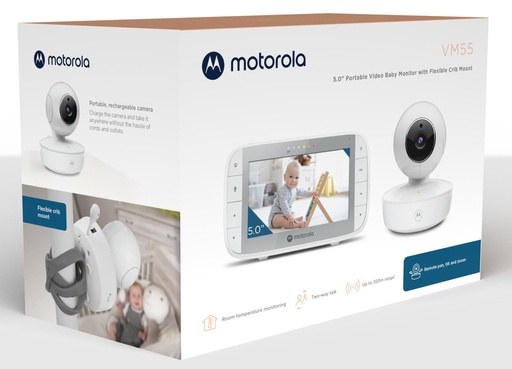[505537471024] MOTOROLA Baby Monitor VM55 5 inch Pan/Tilt Video