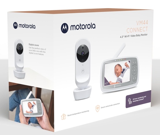 [505537471021] MOTOROLA Baby Monitor VM44 Connect 4.3 inch Video