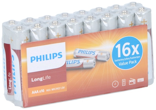 [695903384116] PHILIPS AAA R03 LongLife Battery