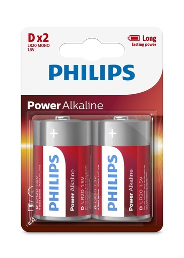 [871258155001] PHILIPS Battery LR20 D 1.5V Powerlife