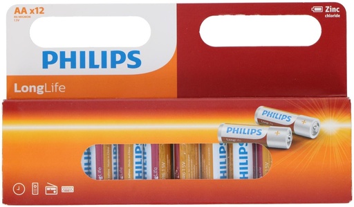 [695903384121] PHILIPS AA Battery R6 Longlife