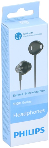 [489522910055] PHILIPS Earphones TAUE100BK/00 Black