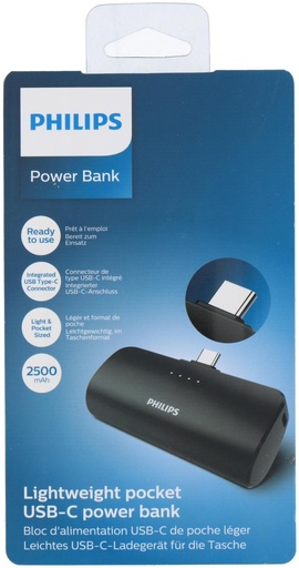 [489522912176] PHILIPS Powerbank 2500mAh USB-C