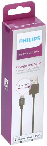 [489522911243] PHILIPS USB-A to Lightning Cable 1.2m