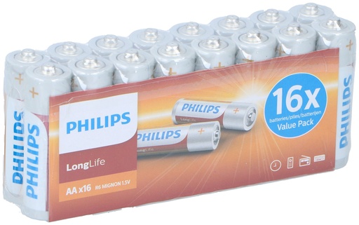 [695903384122] PHILIPS AA Battery LongLife R6
