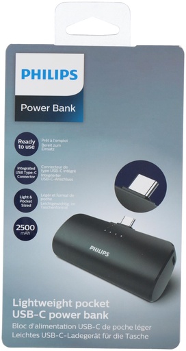 [489522911996] PHILIPS Powerbank 2500mAh USB-C