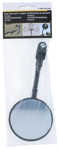 [871125207655] DUNLOP Bike Rear View Mirror and Reflector Rotatable Ø8cm