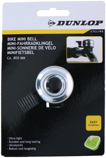 [871125247524] DUNLOP Bike Bell Mini 35mm Black/Silver
