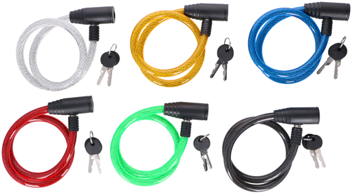[871125208264] DUNLOP Bike Cable Lock with 2 Keys 12mm