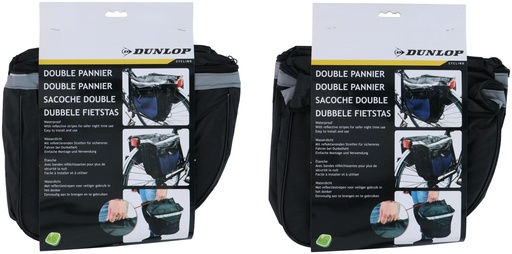 [871125202789] DUNLOP Rear Carrier Bicycle Bag Black/Blue
