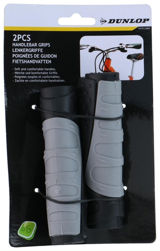 [871125203253] DUNLOP Ergonomic Bicycle Handlebar Grips 12x3.5x2cm
