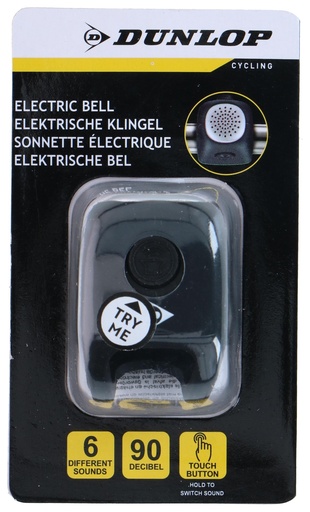 [871125225527] DUNLOP Electric Bicycle Bell with 3 Sound Effects