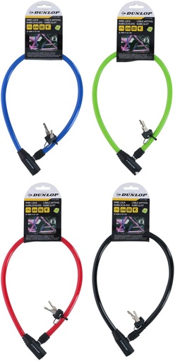 [871125202925] DUNLOP Bike Cable Lock 4x650mm