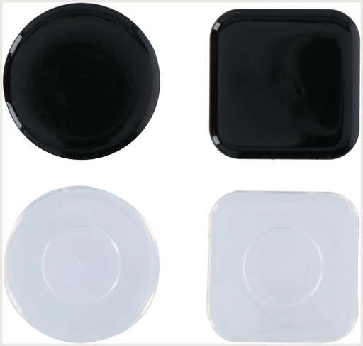 [871125219061] DUNLOP Anti-Slip Gel Pad 5x5cm Black and Transparent