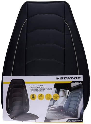 [871125224073] DUNLOP Car Seat Cushion 120x50cm Black Grey