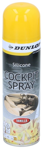 [871125225505] DUNLOP Cockpit Spray 225ml Vanilla