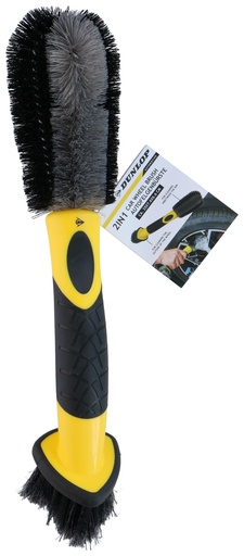 [871125243490] DUNLOP 2-in-1 Wheel Brush 35cm