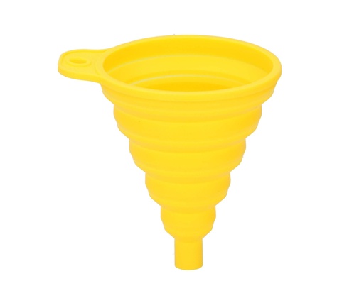 [871125247381] DUNLOP Foldable Silicone Funnel Yellow