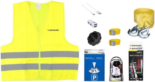 [871125223111] DUNLOP Car Emergency Kit 30x21x6.5cm