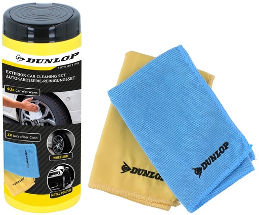 [871125247702] DUNLOP Car Cleaning Wipes 35x35cm 250gsm