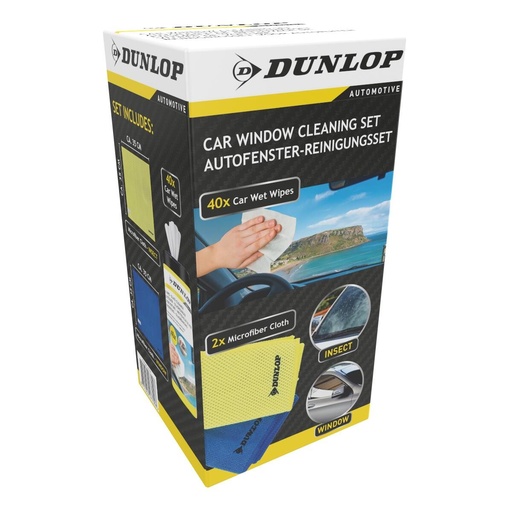 [871125247700] DUNLOP Window Cleaning Cloth 35x35cm 250gsm