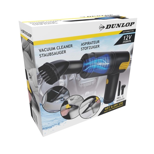 [871125247449] DUNLOP Car Vacuum Cleaner 12V 3500KPA 3m Cable