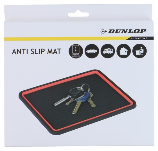 [871125257398] DUNLOP Non-Slip Pad Black/Red Car 197x164mm