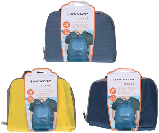 [871125218081] DUNLOP Foldable Backpack 30x15x42cm 159g