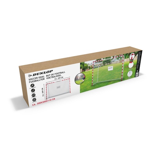 [871125200666] DUNLOP Soccer Goal 300x200x110cm