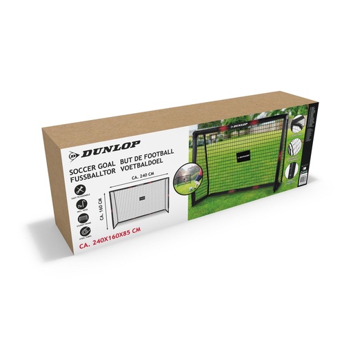 [871125200662] DUNLOP Soccer Goal 240x160x85cm