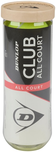 [004556618199] DUNLOP Club All Court Tennis Balls 3pcs