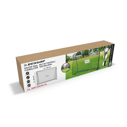 [871125200664] DUNLOP Soccer Goal 300x205x120cm