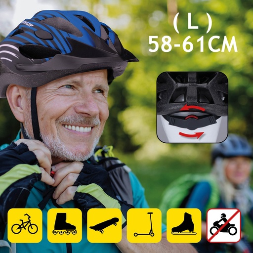 [871125224001] DUNLOP Bicycle Helmet L 58-61cm With Visor