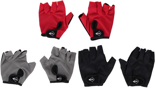 [871125207689] DUNLOP Bicycle Glove L Size Grey Black Red