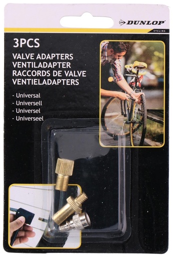[871125210225] DUNLOP Bicycle Valve Adapters Dunlop