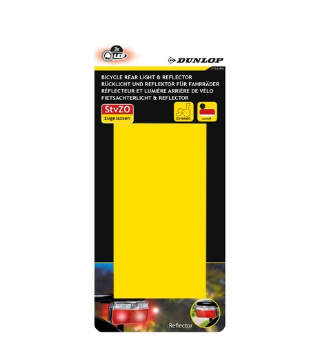 [871125247577] DUNLOP Bike Dynamo Rear Light K-mark