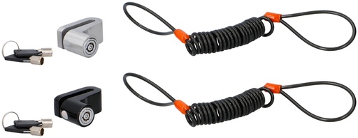[871125207560] DUNLOP Disc lock reminder cable black/grey