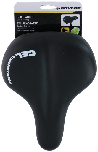 [871125241969] DUNLOP Bicycle Saddle City & Tour Gel 26.5x18.5cm