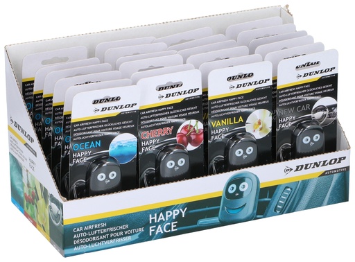 [871125223929] DUNLOP Car Air Freshener Happy Face 4ml