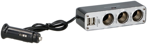 [871125205832] DUNLOP USB Charger 12/24V 3.1A with Triple Socket