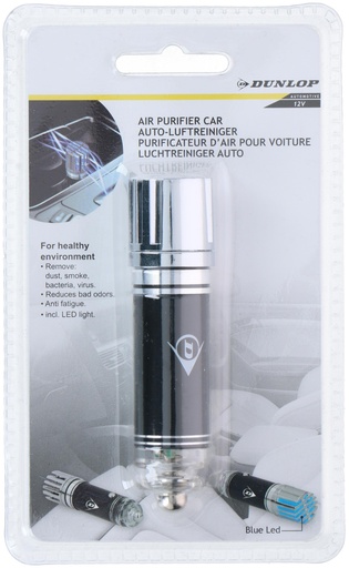[871125225312] DUNLOP Air Purifier DC12V 0.216W Black