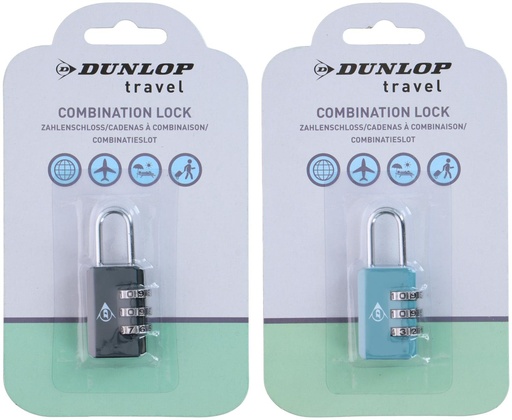 [871125257331] DUNLOP Combination Lock 3 Digit 24x55x13mm